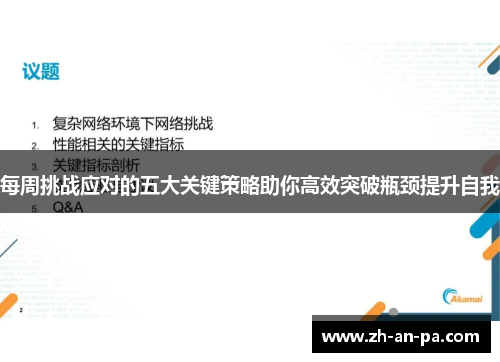每周挑战应对的五大关键策略助你高效突破瓶颈提升自我