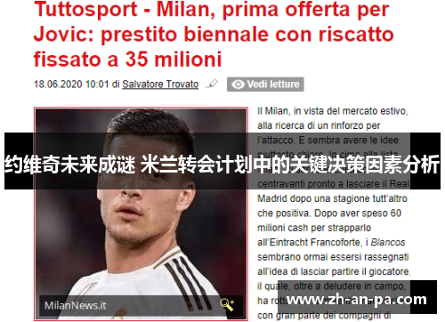 约维奇未来成谜 米兰转会计划中的关键决策因素分析